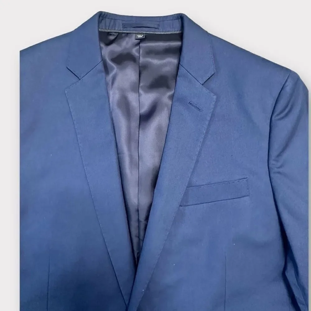 J. Crew Ludlow Suit Blazer Men’s Size 40 Italian Carpini Cotton Formal Jacket